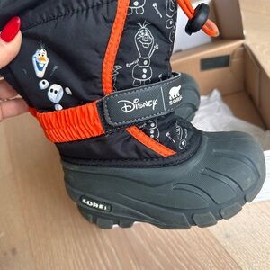 Sorel Black and Red Children's Winter Boots